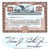 Venezuelan Petroleum Company Stock Certificate Issued To And Signed By Amon G. Carter, Jr.