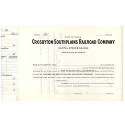 Crosbyton-southplains Railroad Company