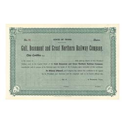Gulf, Beaumont And Great Northern Railway Company