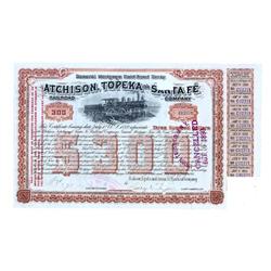Atchison, Topeka And Santa Fe $300 General Mortgage Gold Bond Scrip