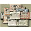 Atchison, Topeka And Santa Fe Set Of Twelve Gold Bond Scrip
