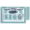 Atchison, Topeka And Santa Fe $100 General Mortgage Gold Bond Scrip