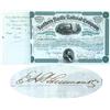 Northern Pacific RR Stock Issued To E. H. Harriman & Company And Signed By E. H. Harriman For The Co