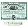 Nothern Pacific Railroad Company Issued To E. H. Harriman & Co. And Signed By E. H. Harriman For The