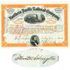 Northern Pacific Railroad Stock Issued To And Signed On Verso By Johnston Livingston