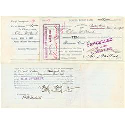 Bozeman Coal Co. Issued To And Signed By Oliver W. Mink