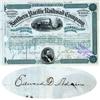 Northern Pacific Railroad Company - Issued To And Signed On Verso By Edward D. Adams