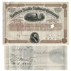 Northern Pacific Railroad Stock Endorsed on Verso As A Witness by Union General David Hunter