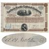 Northern Pacific Railroad Stock Issued to and Endorsed on Verso by Union General A. B. Nettleton 