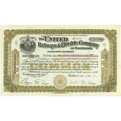 United Railways & Electric Company Of Baltimore