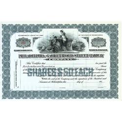 Unissued Philadelphia & Garretford Street Railway Stock
