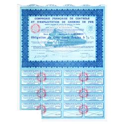 Compagnie Francaise De Controle  Et D’exploitation De Chemins De Fer