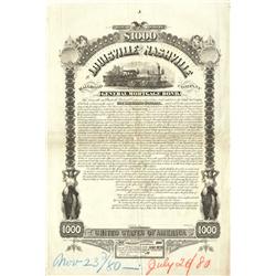 Louisville And Nashville Bond Proof
