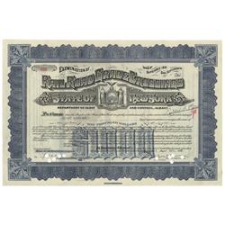 State Of New York Railroad Grade Crossings Bond For $1000 Issued To George Vanderbilt