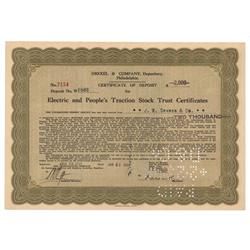 Electric And People's Traction Stock Trust Certificates