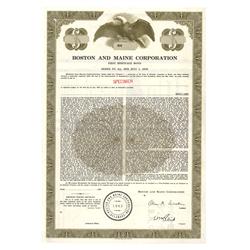 Boston And Maine Railroad - Specimen Bond