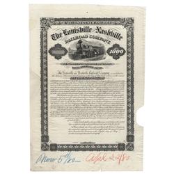 Louisville And Nashville Railroad Company New Orleans And Mobile Division Bond Proof