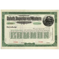 Duluth, Superior And Western Specimen