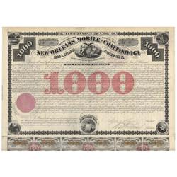 New Orleans, Mobile And Chattanooga Rail Road Company  Bond