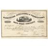 Image 1 : A Very Scarce Certificate of the Washington, Alexandria & Georgetown Rail Road Company