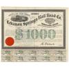 Lebanon Springs Railroad Bond