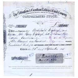 The Nottingham & Grantham Railway & Canal Company