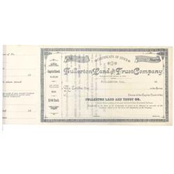 Fullerton Land And Trust Company