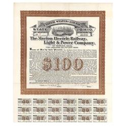 Marion Electric Railway Light & Power Company Bond
