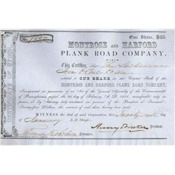 Montrose & Hartford Plank Road Company