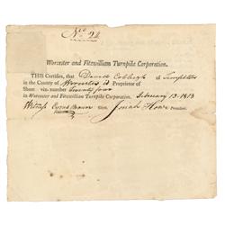 Worcester And FitzWilliam Turnpike Corporation