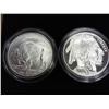 Image 2 : 2001 American Buffalo Proof & UNC Silver Dollars