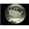 Image 2 : Large 3 1/2" Silver Quarter 4 Oz..999 Silver