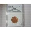 Image 1 : Error No Date Broadstruck Lincoln Cent NNC MS66