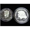 Image 1 : 1995 Kennedy 2 Coin Set (Proof)