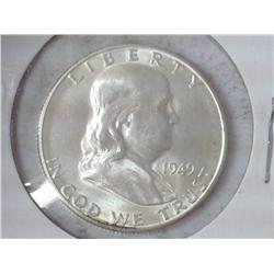 1949-S Franklin Half Dollar (UNC)