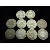 Image 2 : 10 Assorted Barber Dimes
