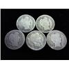 Image 1 : 5 Assorted Barber Dimes