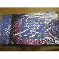 2000 US Millennium Coinage And Currency Set