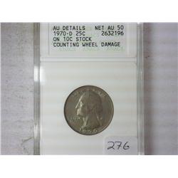 Error 1970-D Washington On 10 Cent Stock See Desc.