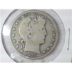 1915-D Barber Half Dollar