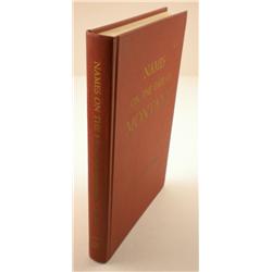 Names On The Face of Montana, 1971  Book