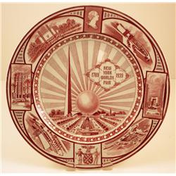 1939 New York World's Fair Plate