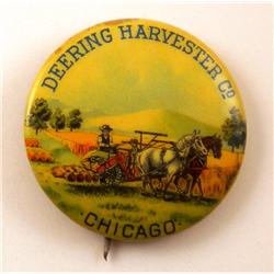 Deering Harvester Co. Celluloid Pin Back