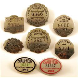 8 Oregon Chauffeur Badges