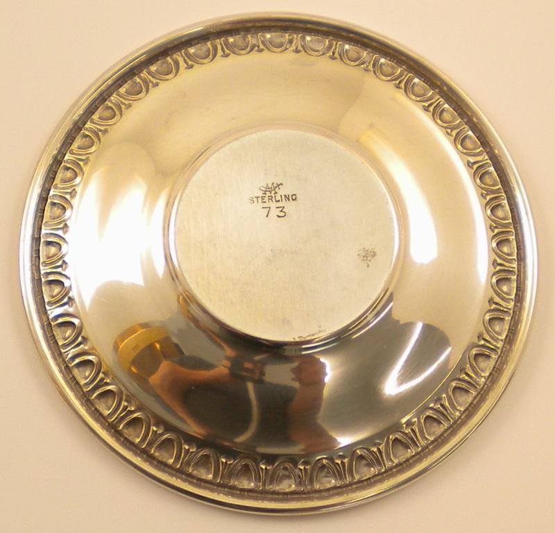 * 6 Sterling Silver Demitasse Cup and Saucer sets With Lenox Liners