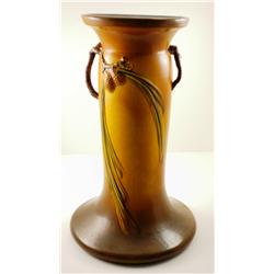 Roseville Brown Pine Cone 18" pedestal.