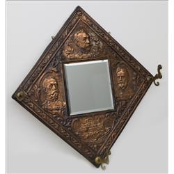 "Remember the Maine" Mirror with Hooks