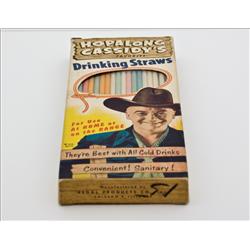 1940's Hopalong Drinking Straws
