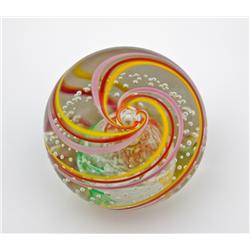 Bubbles and Swirl Paperweight - Wheaton Village