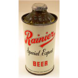 Rainier Special Export Cone Top Beer Can